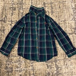 Nautica boys green plaid shirt in size 5